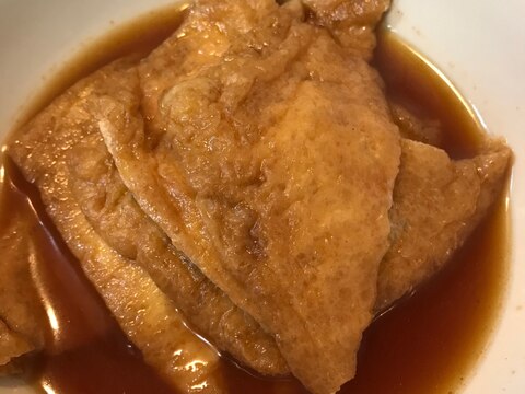 きつねうどんに❤油揚げの甘辛煮